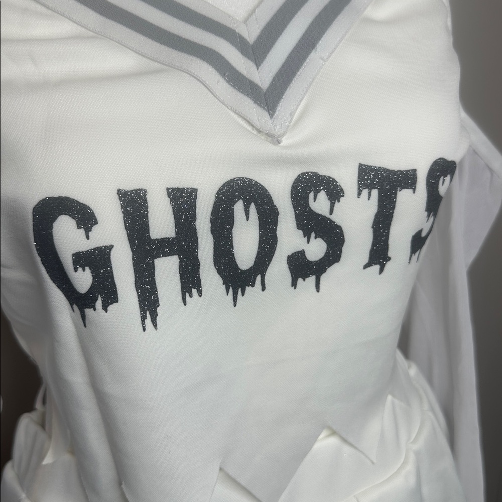 NWT Dolls Kill Ghostly Cheerleader Costume Set - Picture 4 of 14